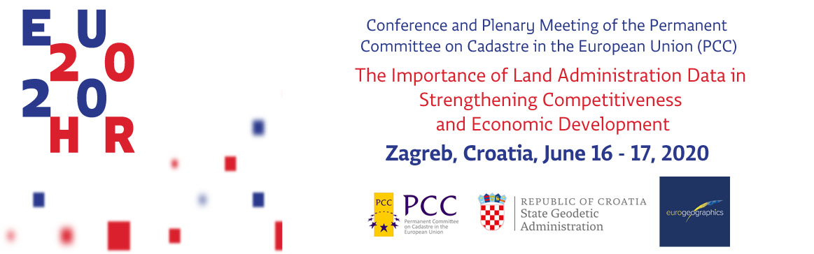 Image of PCC Conference and Plenary Meeting. The importance of land administration data in strengthening competitiveness and economic development. June  16 - 17 2020 - Zagreb, Croatia